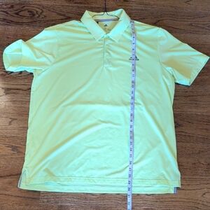 Adidas Ultimate 365 Size Large Performance Polo Yellow